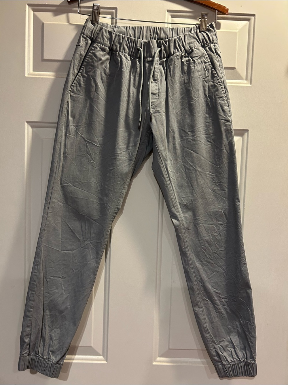 Women's Alpha Forward Light Gray Drawstring Joggers Size Medium